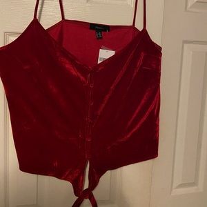 Plus Velvet Tank Top
